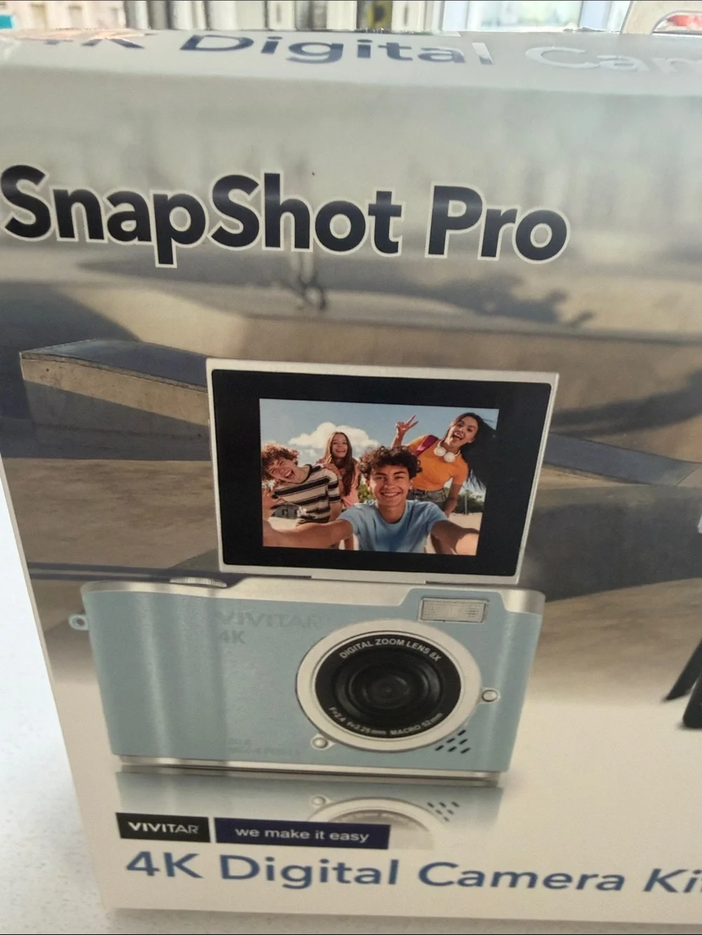 SnapShot Pro 4K Digital Camera Kit in Light Blue